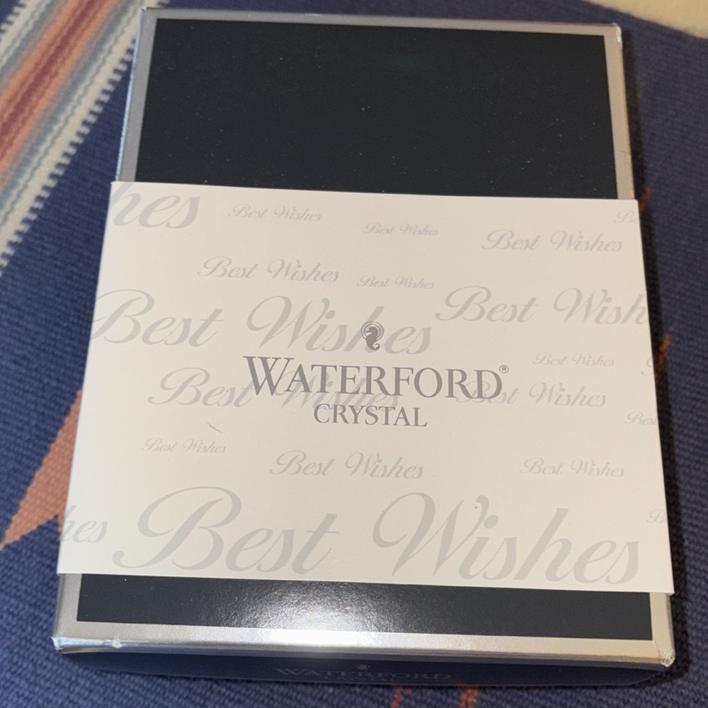 Waterford Crystal Best Wishes Bottle Coaster